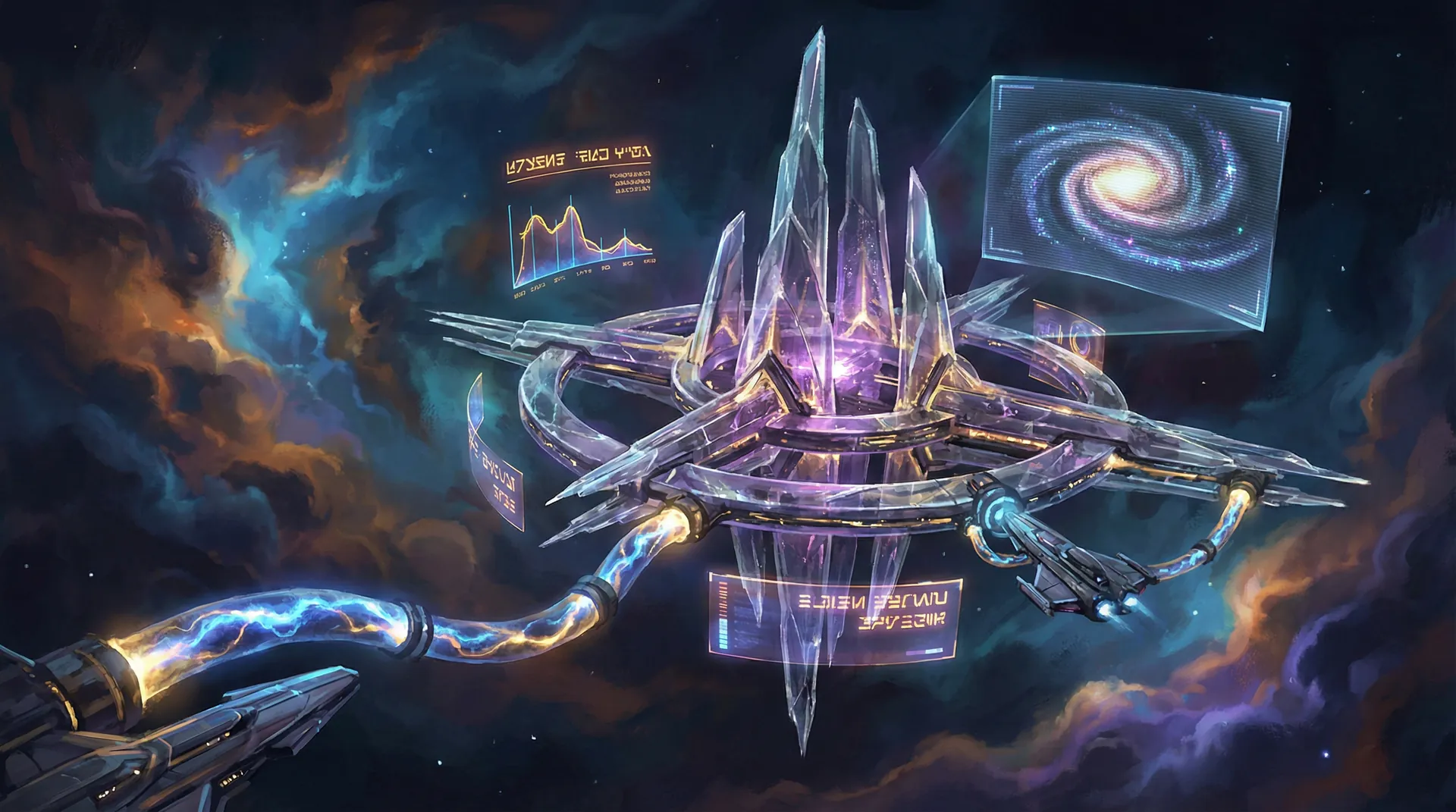 能量补给站 - 宇宙空间站充能场景